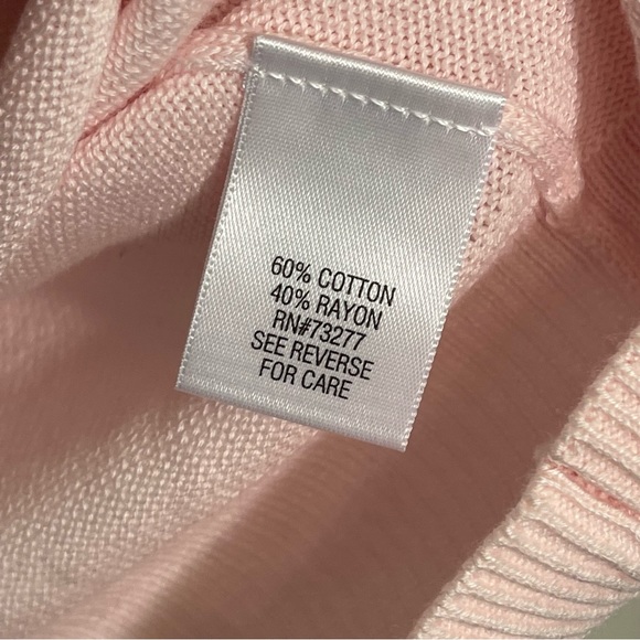 CROFT & BARROW Pink Cardigan Button Down Long Sleeve Top Sweater Plus Sz 2X NEW - Picture 5 of 8